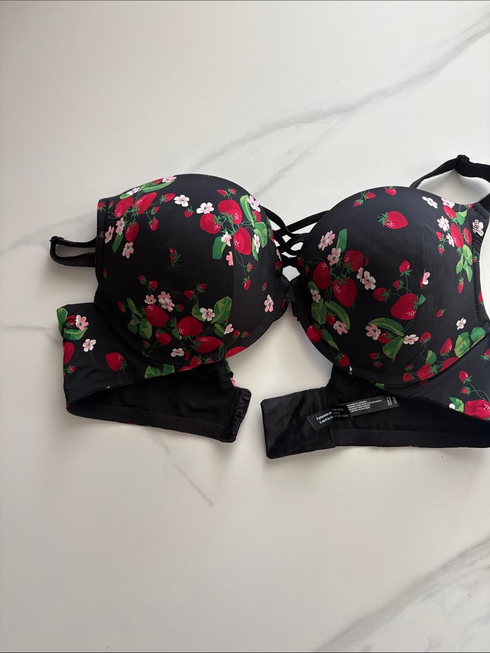 Torrid Curve  Strawberry Floral Push-Up Bra